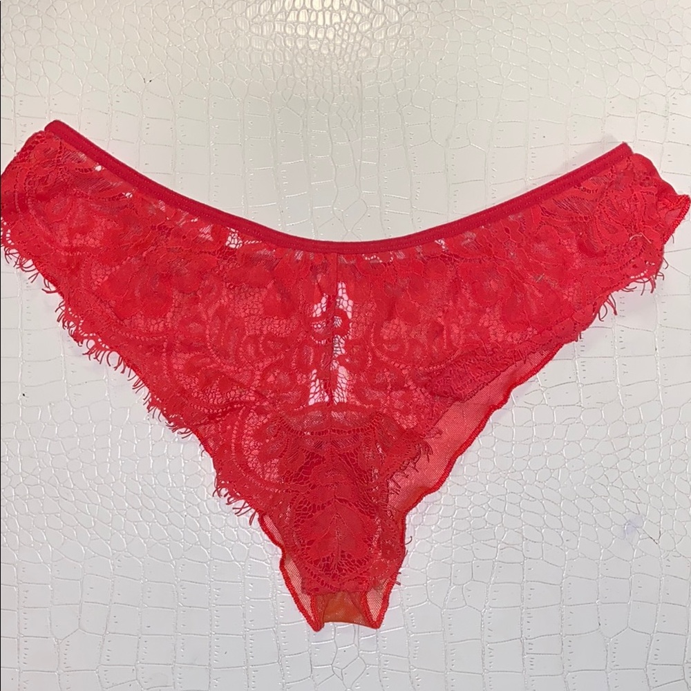 Hunkemoller Small Red Lace Panties